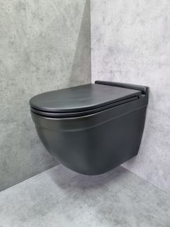 Унитаз CeramaLux 2198MB подвесной с сиденьем Микролифт